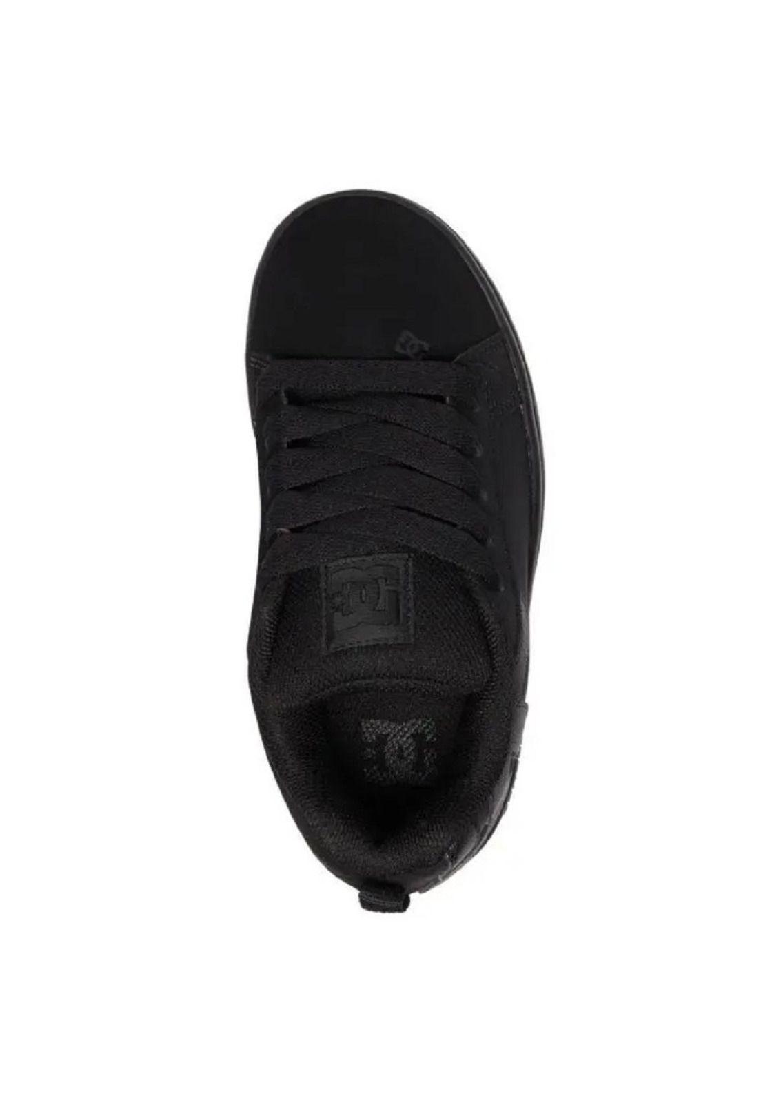 Zapatilla Kids Court Graffik Negro DC-2