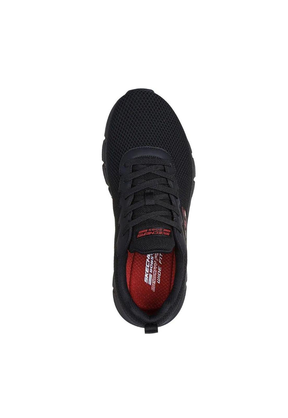 Zapatilla Hombre Bobs Flex Negro Skechers-2