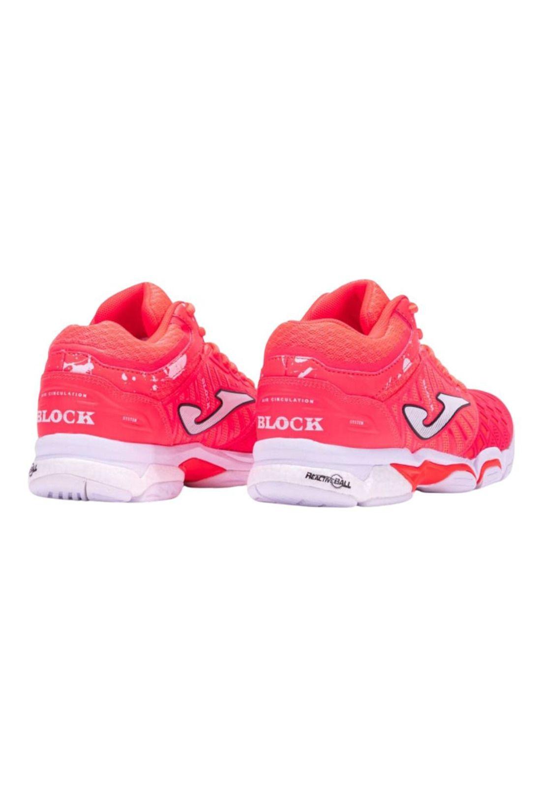 Zapatilla Voleibol Mujer V. Blok Rosa Joma-4