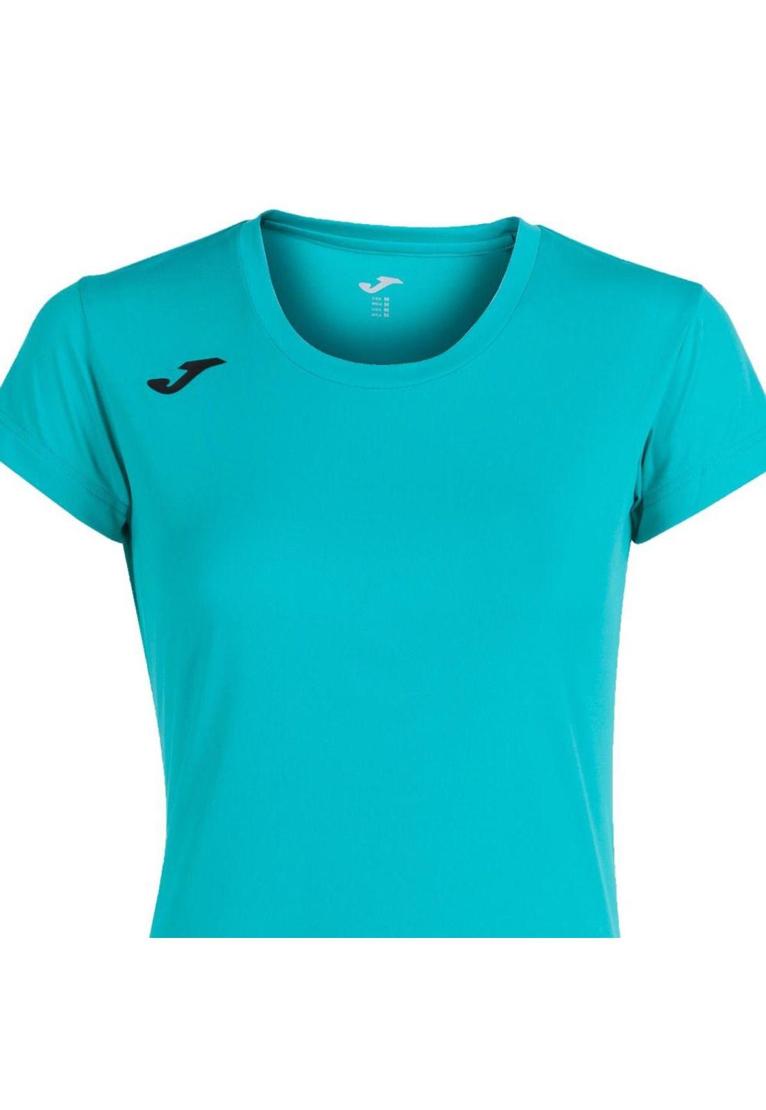 Polera Deportiva Mujer Record II Turquesa Joma-2