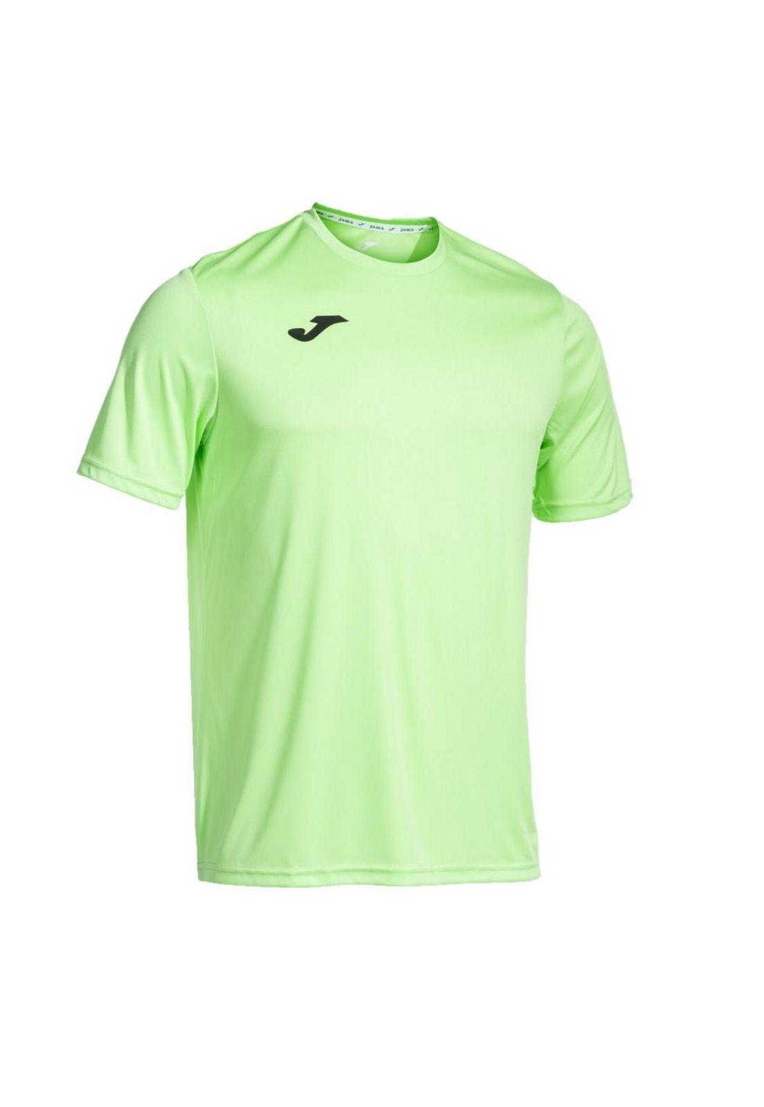 Polera Deportiva Hombre Combi Verde Limón Joma-0