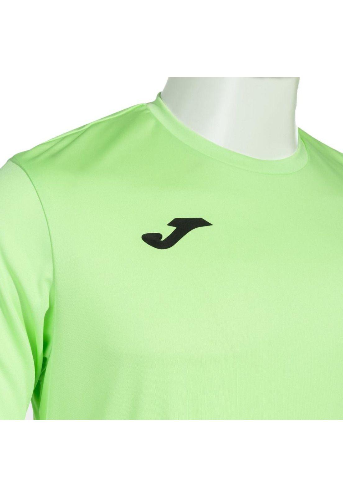 Polera Deportiva Hombre Combi Verde Limón Joma-2