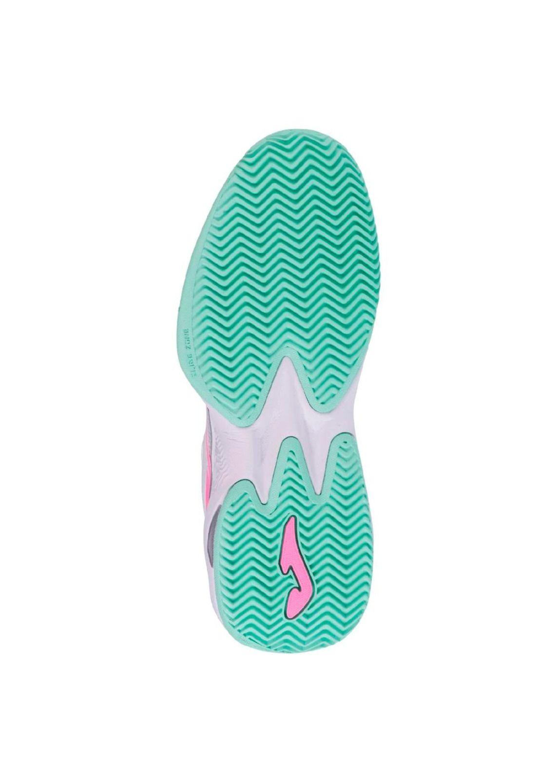 Zapatilla Pádel Mujer Master 1000 Blanco Celeste Joma-2