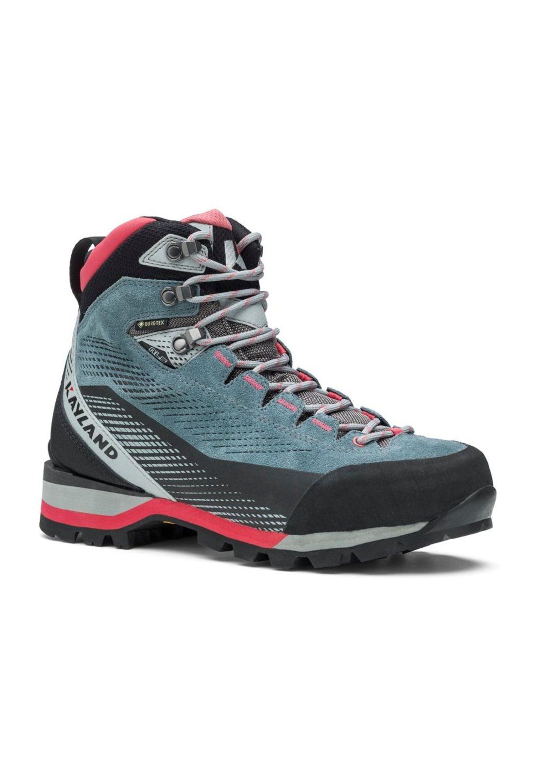 Botín Gore-Tex Mujer Grand Tour Celeste Rosa Kayland-0