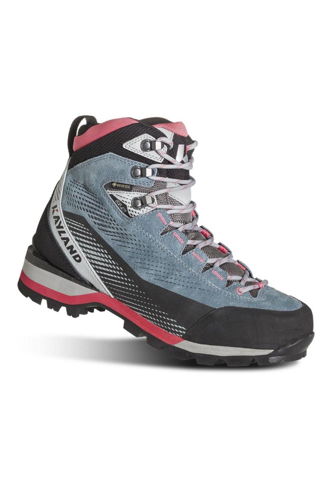 Botín Gore-Tex Mujer Grand Tour Celeste Rosa Kayland-1