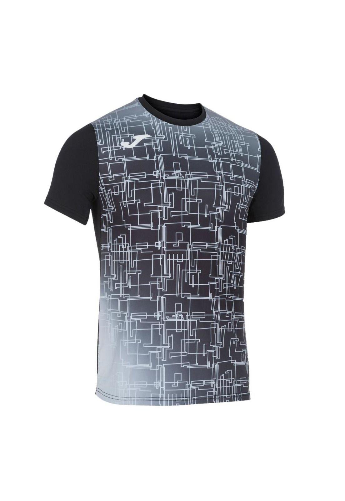 Polera Deportiva Hombre Elite VIII Negra Joma-0