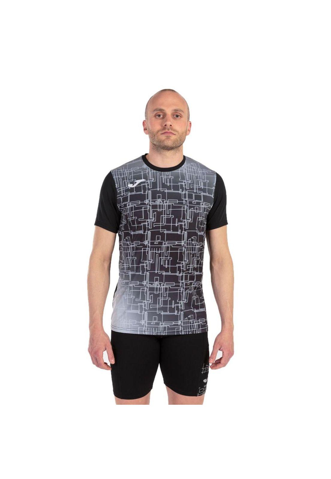 Polera Deportiva Hombre Elite VIII Negra Joma-1