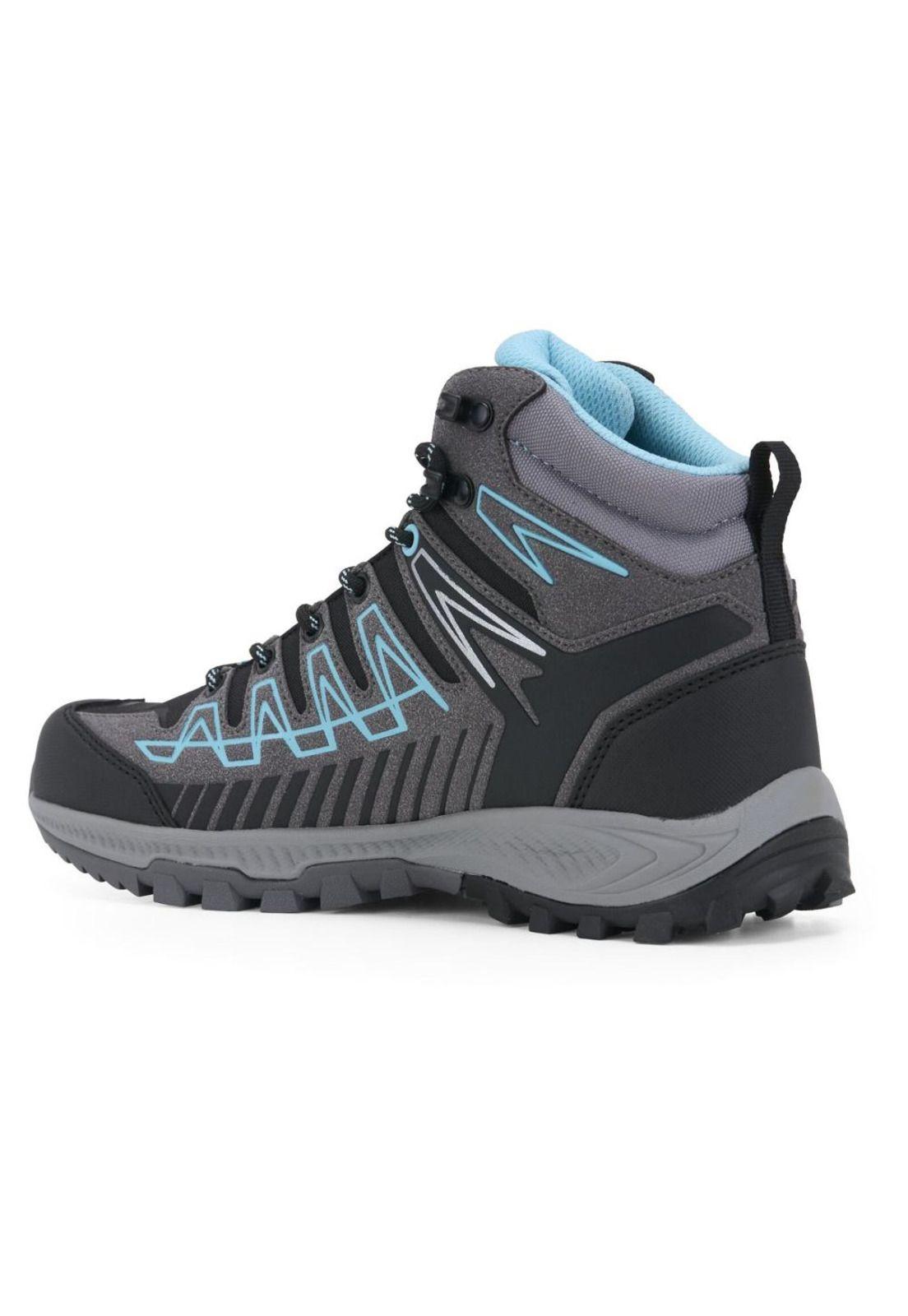Zapatilla Waterproof Mujer Thunder Mid Gris Cielo Trezeta-5