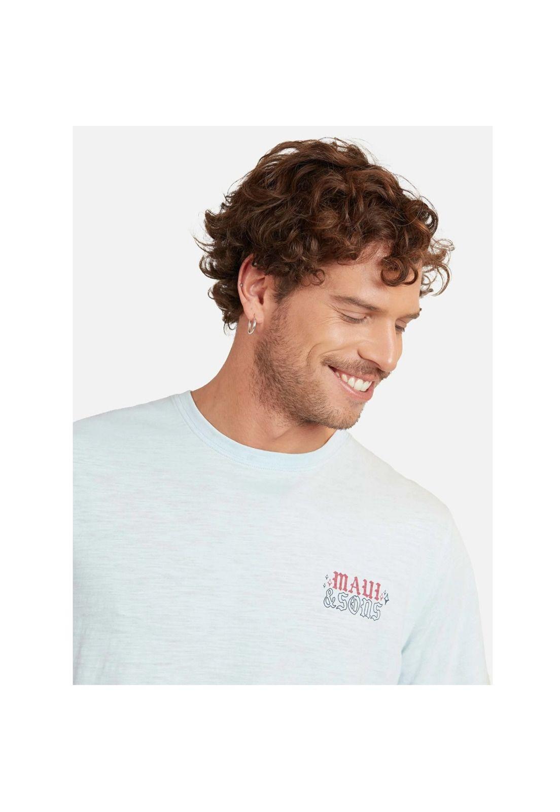 Polera Hombre Surf Co Celeste Maui-2