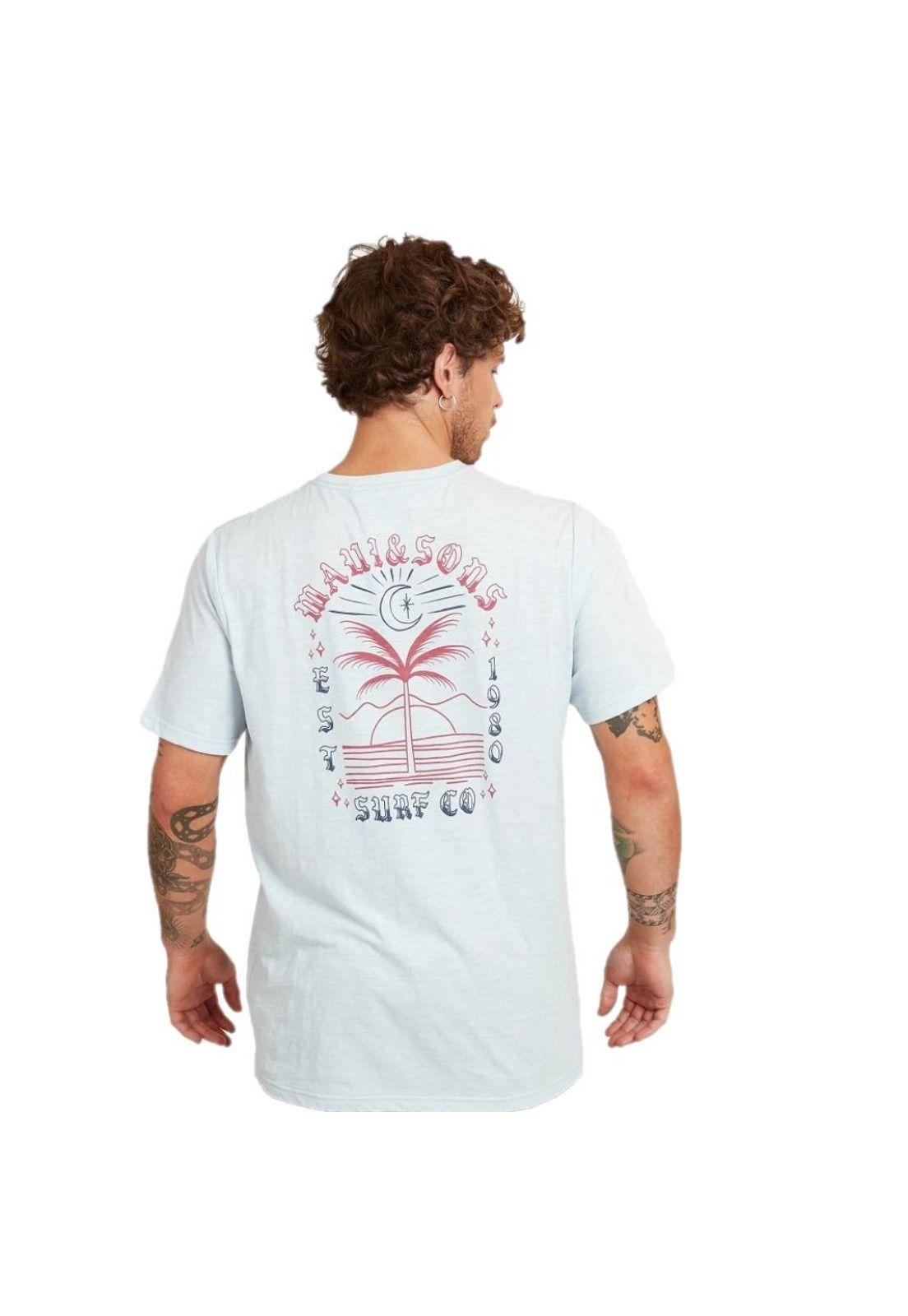 Polera Hombre Surf Co Celeste Maui-1