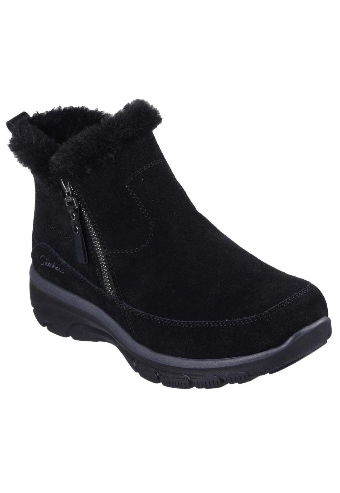Botín Mujer Easy Going Negro Skechers-1