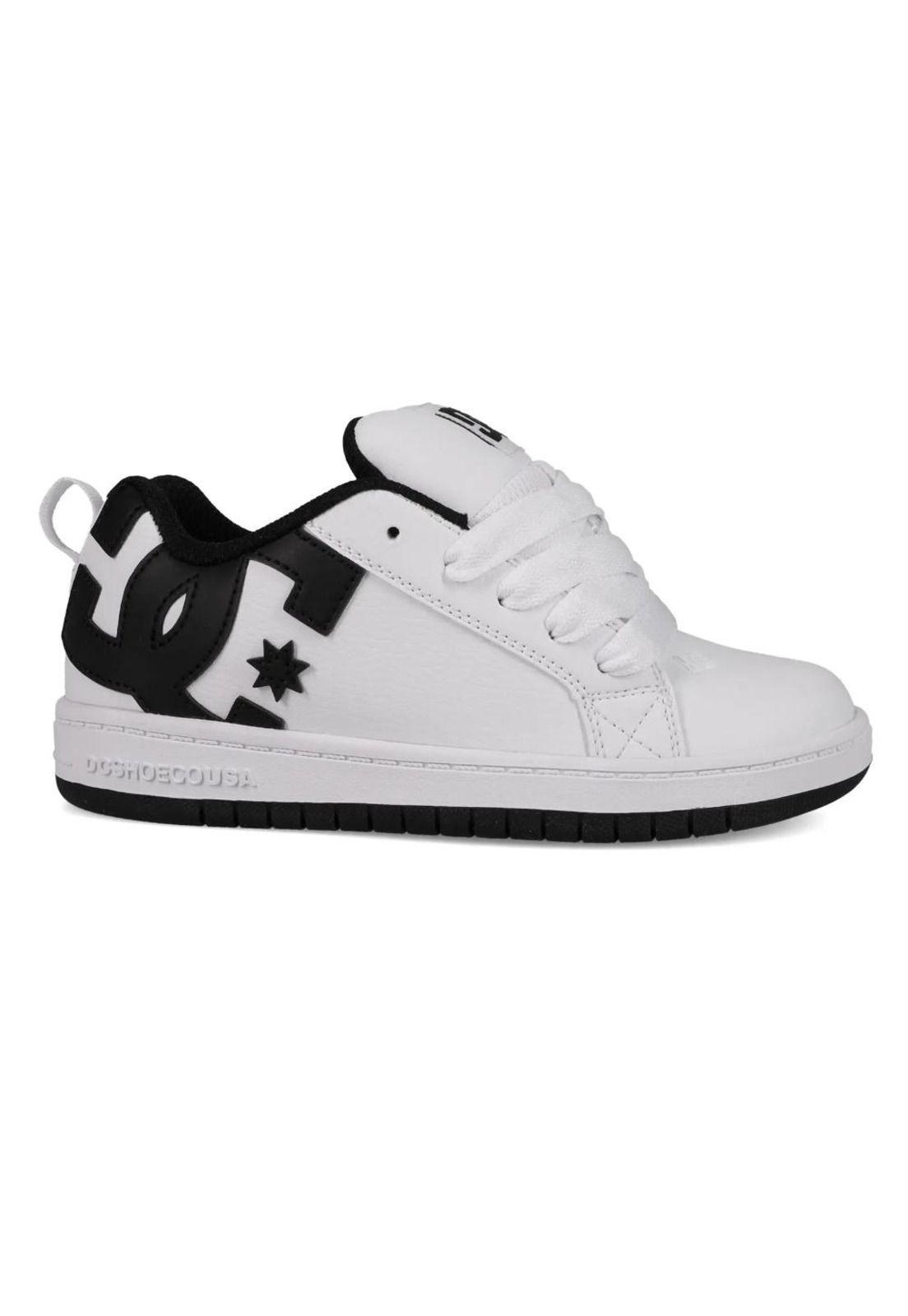 Zapatilla Kids Court Graffik Blanco DC-0