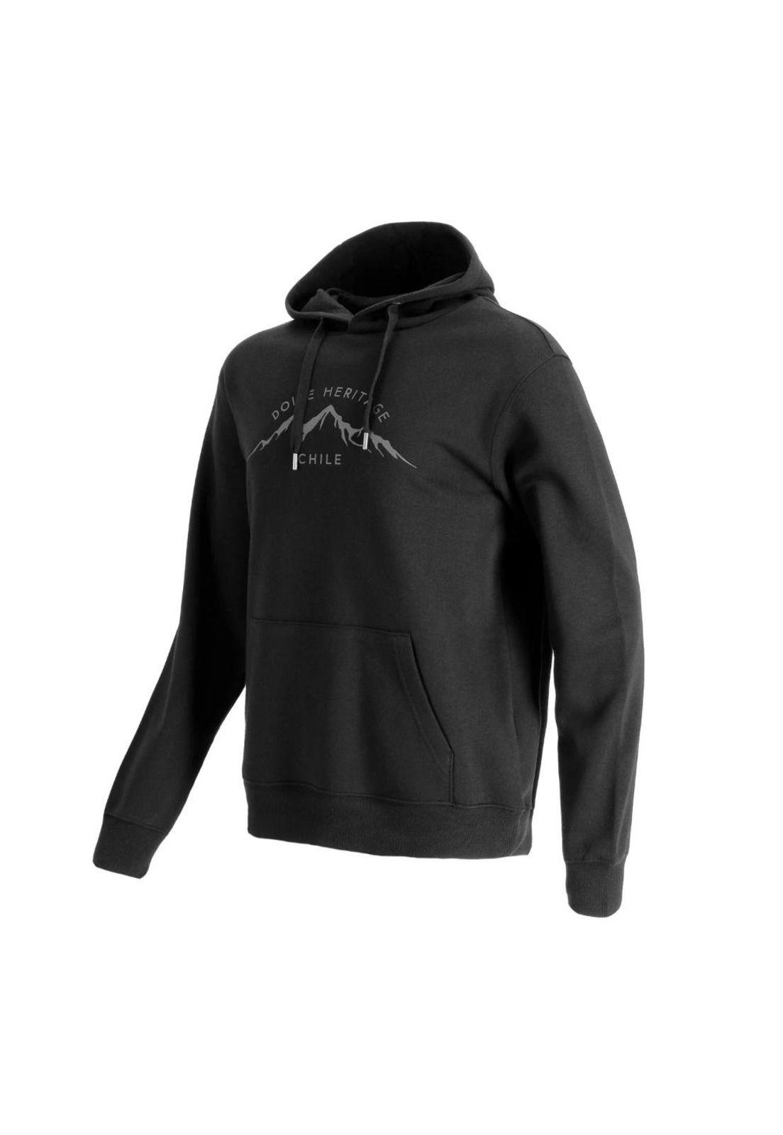 Polerón Hombre Hobby Print Negro Doite-1