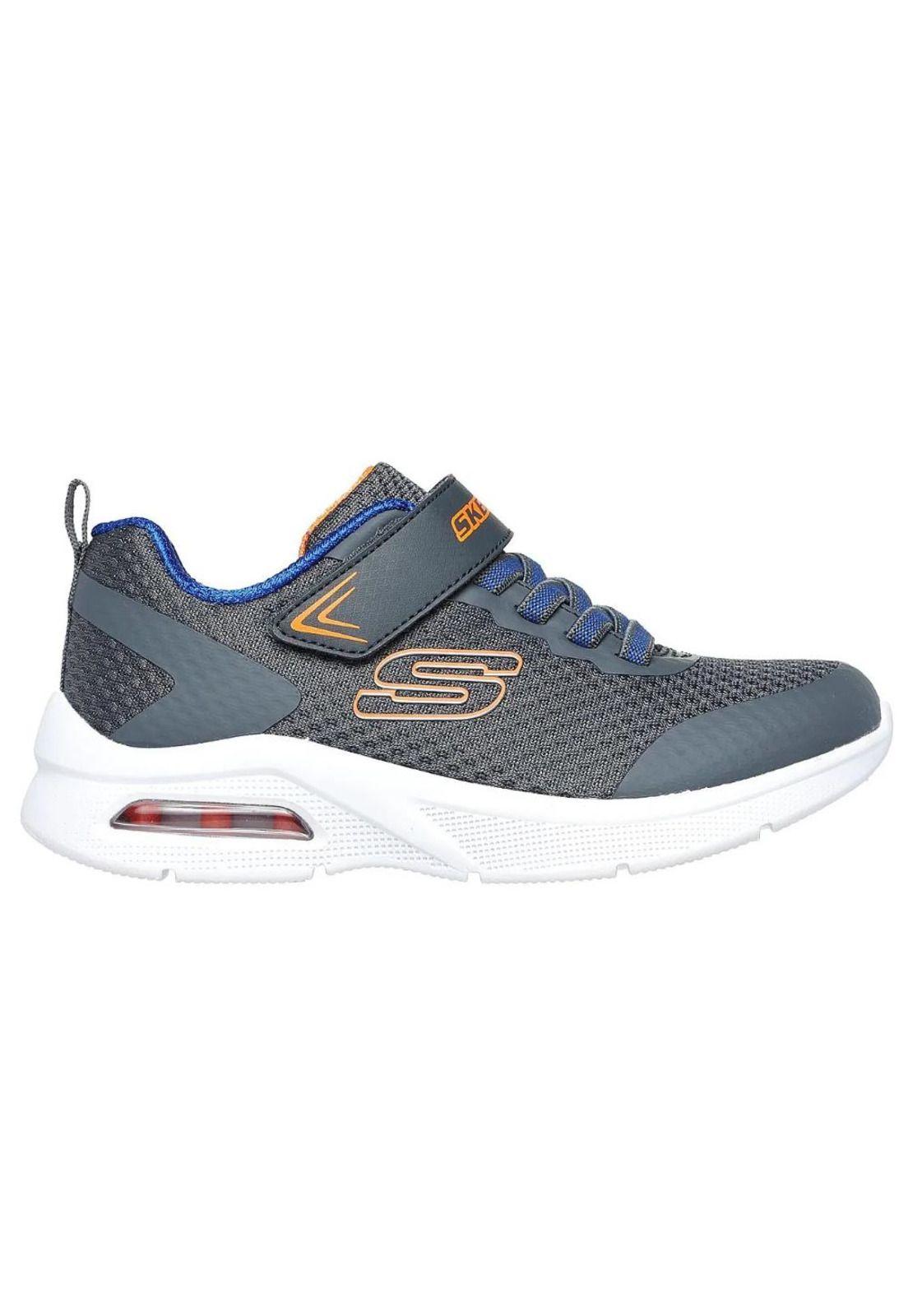 Zapatilla Kids Microspec Max Gris Skechers-0