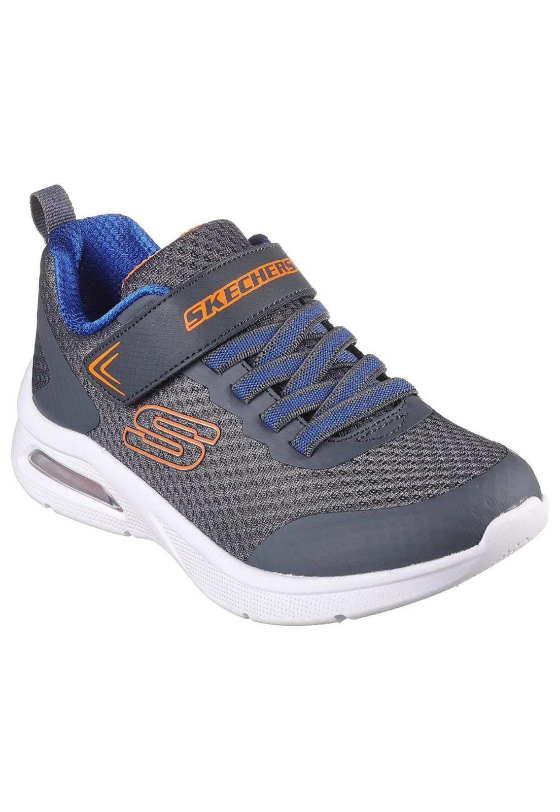 Zapatilla Kids Microspec Max Gris Skechers-1