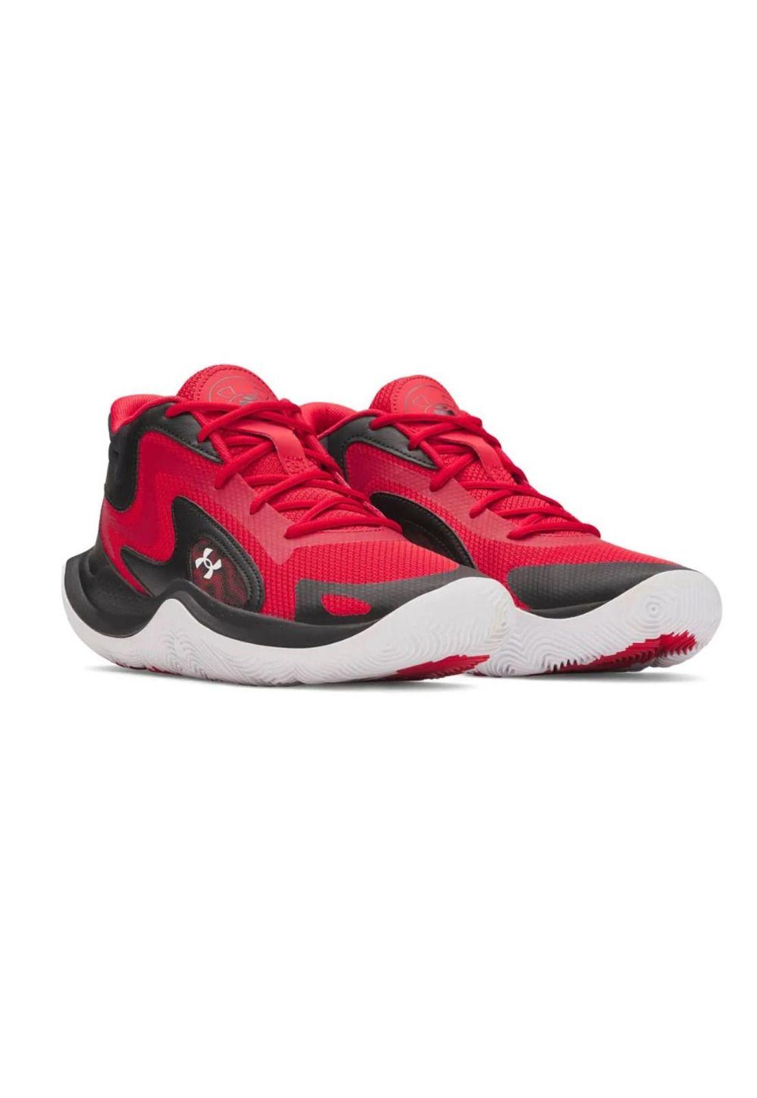 Zapatilla Básquetbol Hombre Jet 25 Rojo Under Armour-1