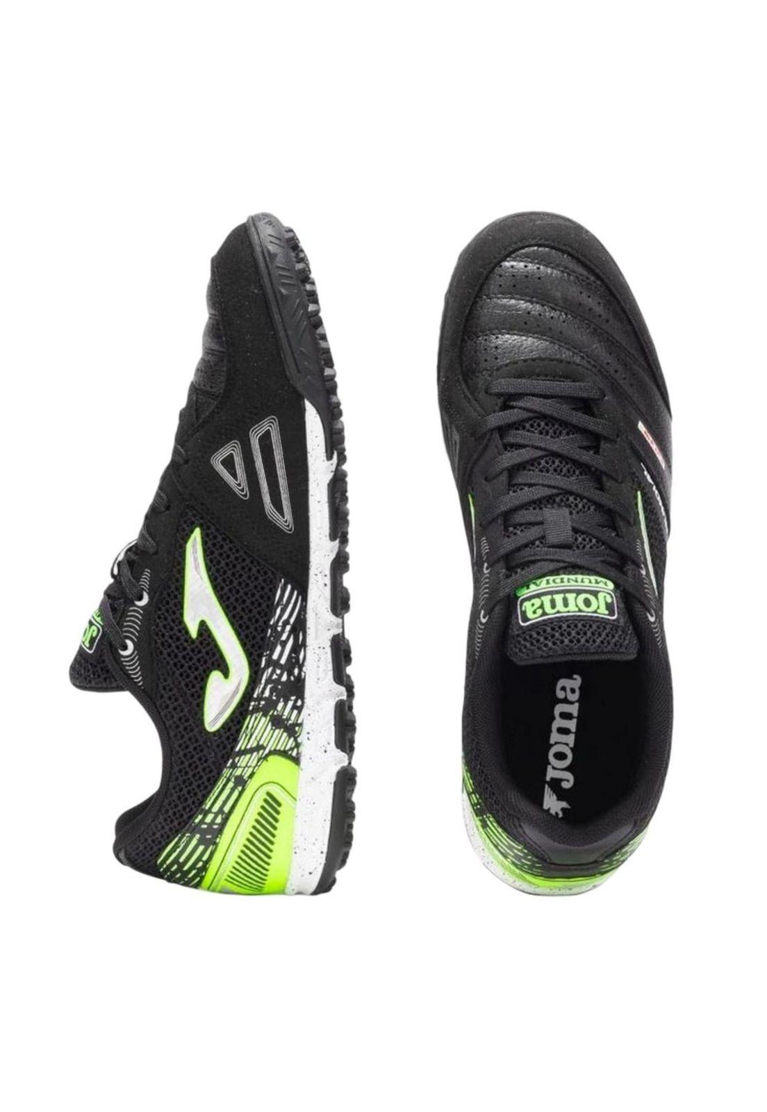 Zapatilla Fútbol Turf Hombre Mundial Negro Fluor Joma-2