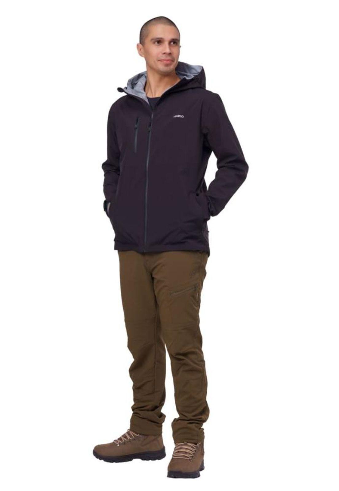 Chaqueta Impermeable Hombre Nagol Negra Aparso-2