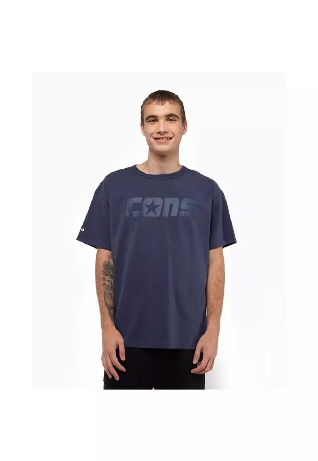 Polera Hombre Cons Azul Converse-0