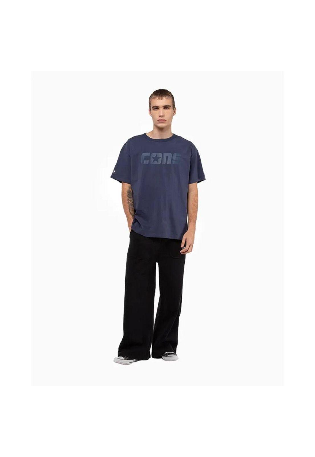 Polera Hombre Cons Azul Converse-3