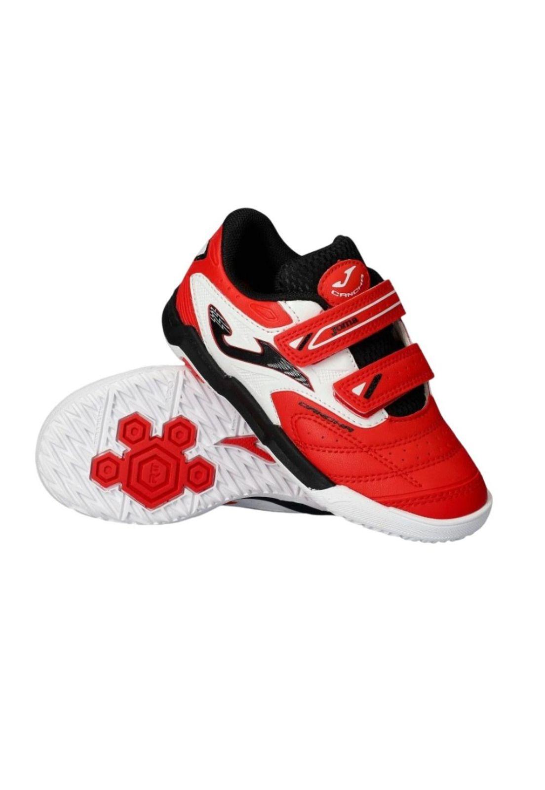 Zapatilla Fútbol Sala Kids Cancha Rojo Joma-1