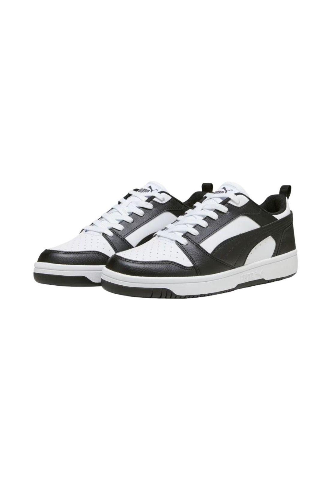 Zapatilla Hombre Rebound V6 Low Negro Blanco Puma-1