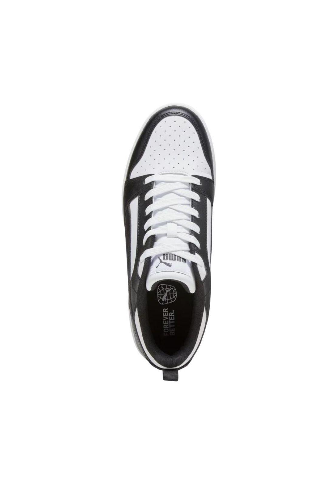 Zapatilla Hombre Rebound V6 Low Negro Blanco Puma-2