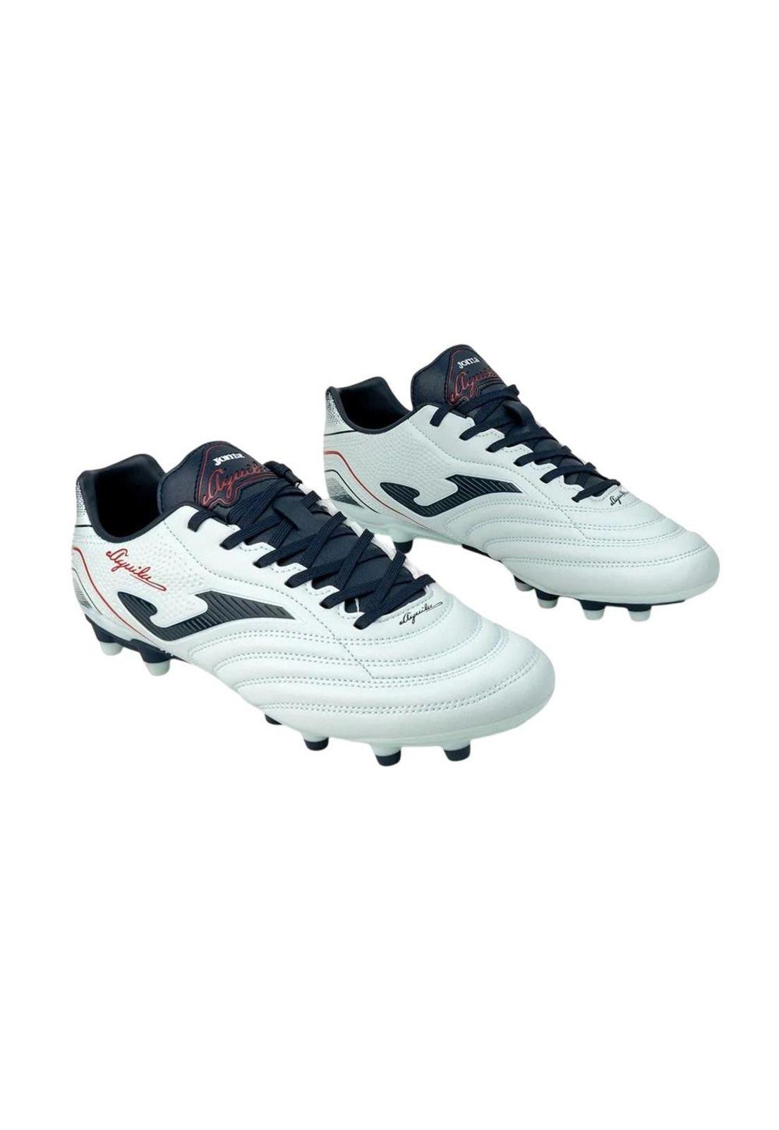 Zapatilla Fútbol FG Hombre Aguila Blanco Marino Joma-1