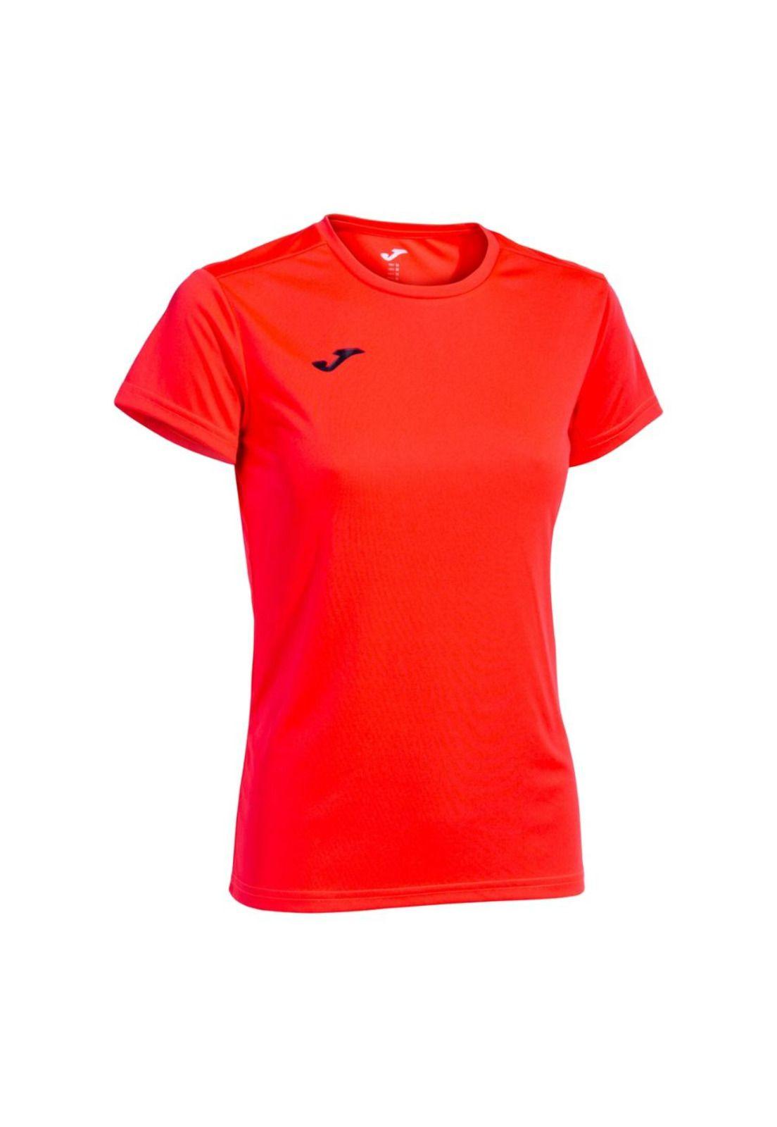Polera Deportiva Mujer Combi Coral Flúor Joma-0