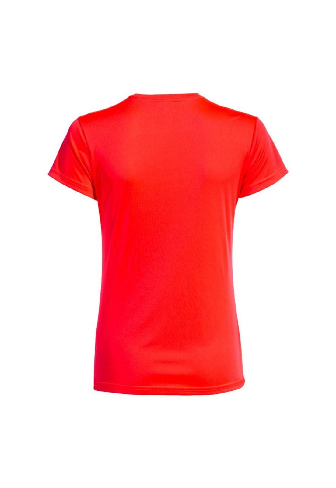 Polera Deportiva Mujer Combi Coral Flúor Joma-1