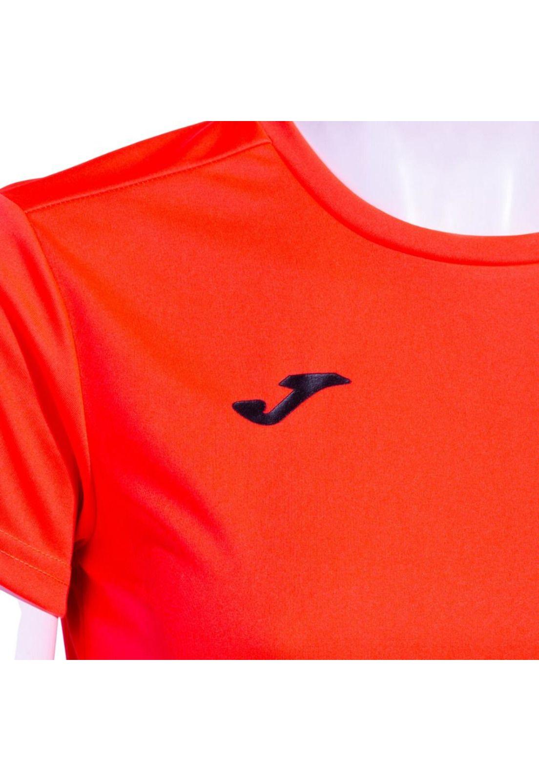Polera Deportiva Mujer Combi Coral Flúor Joma-2