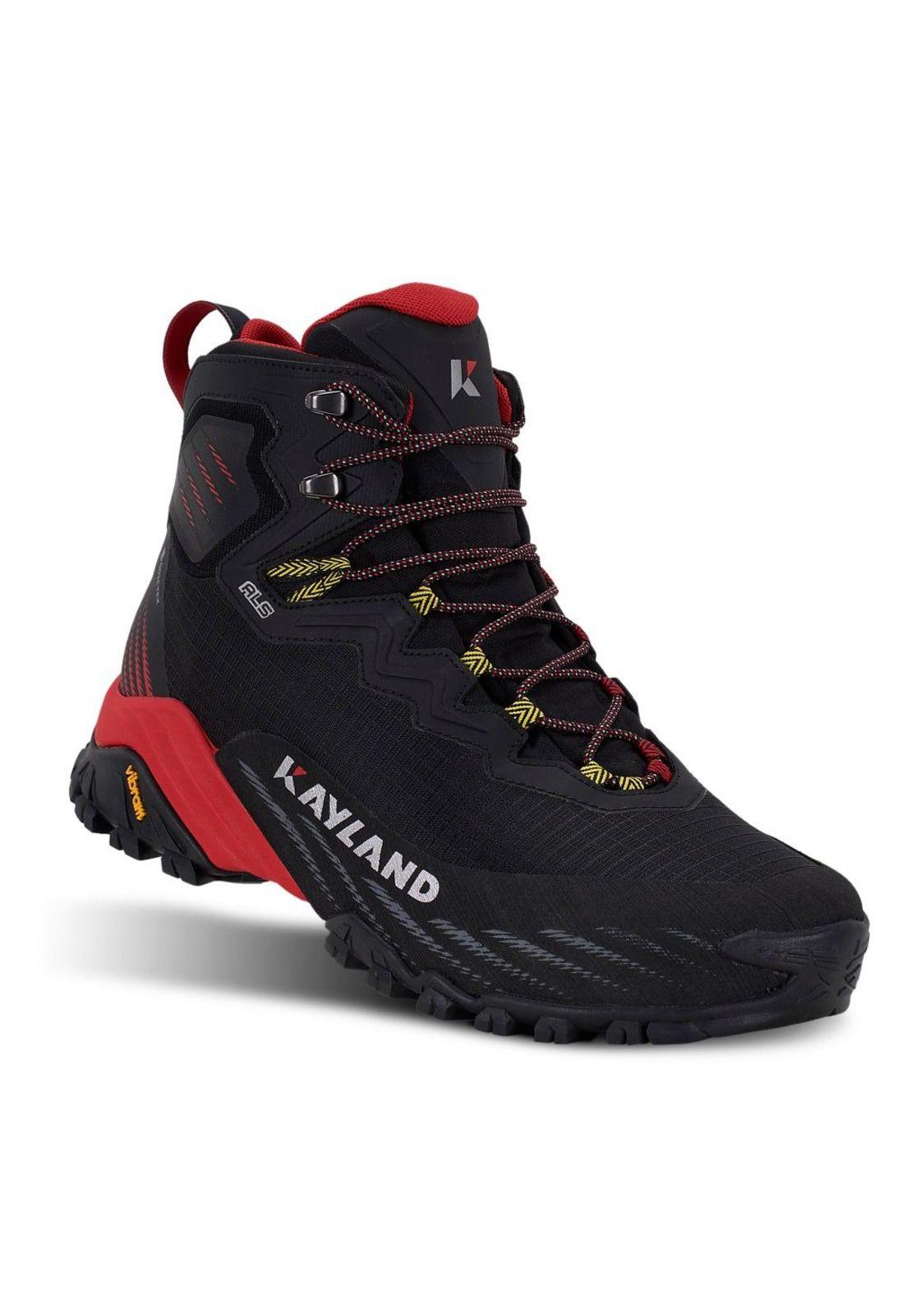 Botín Trekking Hombre Duke Evo GTX Negro Rojo Kayland-0