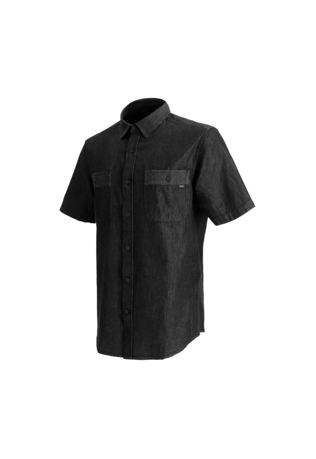 Camisa Manga Corta Hombre Solden Negro Doite-1