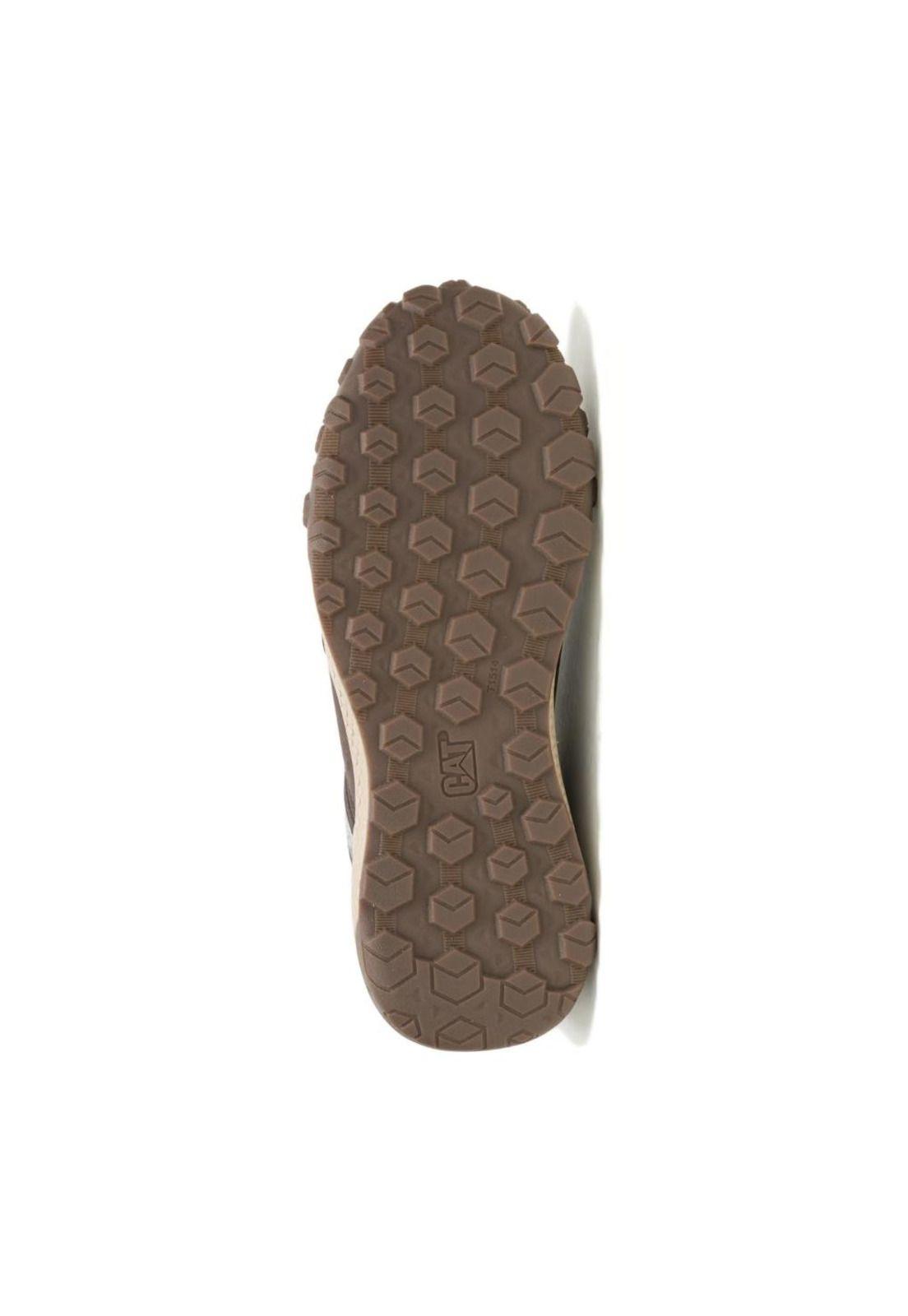 Zapatilla Hombre Hex Ready Slip On Café Cat-3