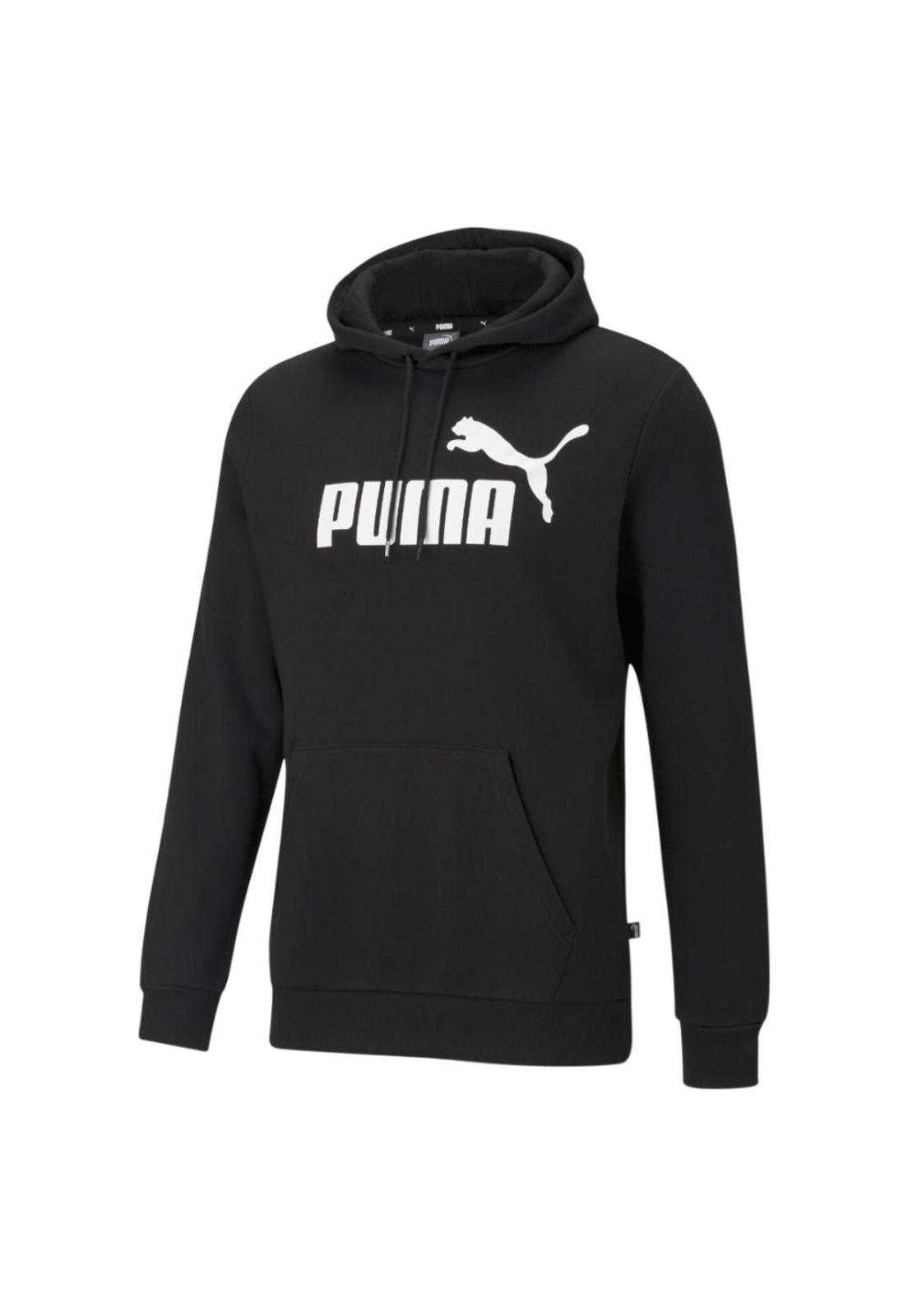 Polerón Hombre Essentials Negro Blanco Puma-0