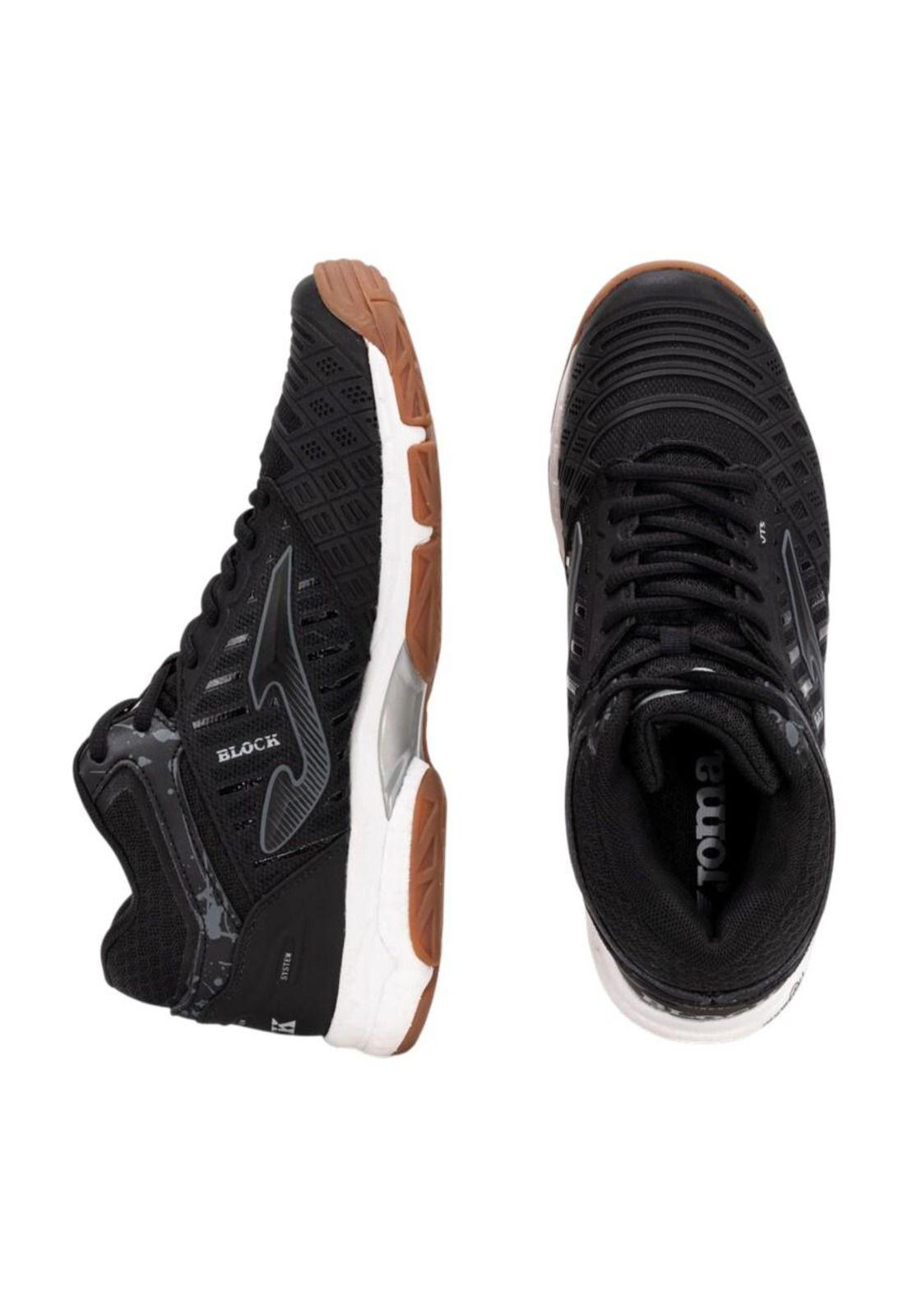 Zapatilla Voleibol Hombre V. Block Negro Blanco Joma-2