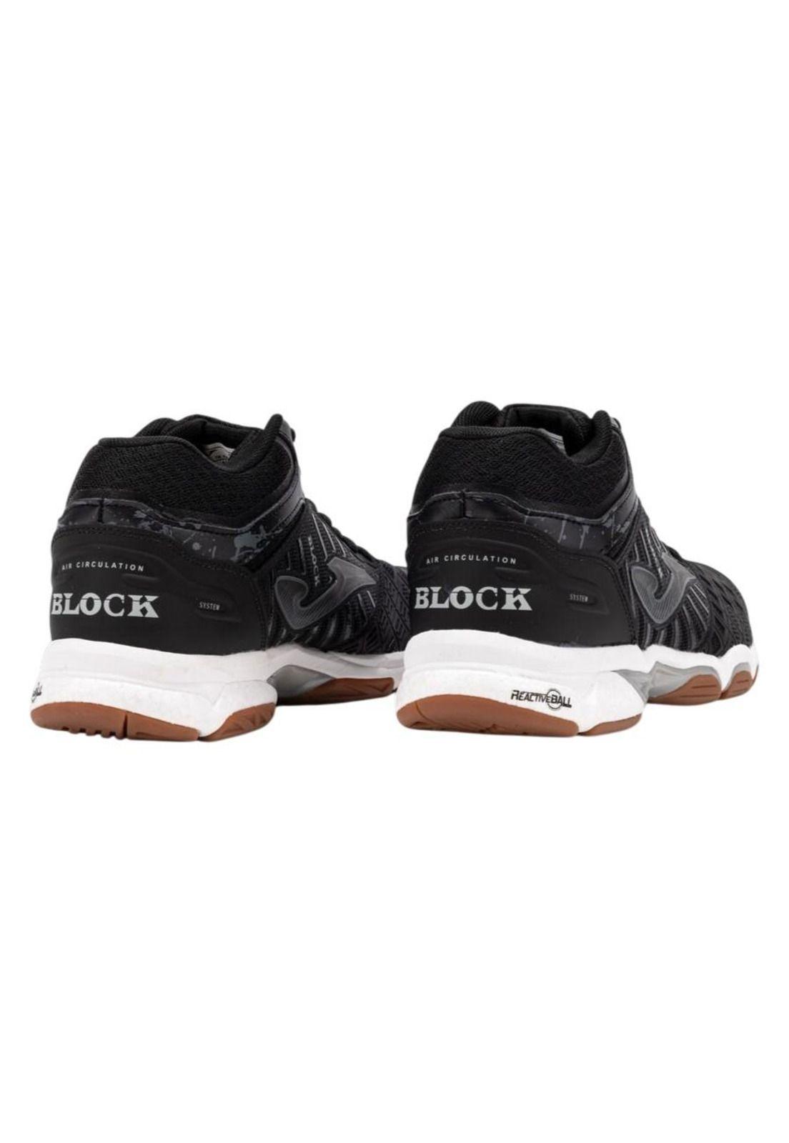 Zapatilla Voleibol Hombre V. Block Negro Blanco Joma-4