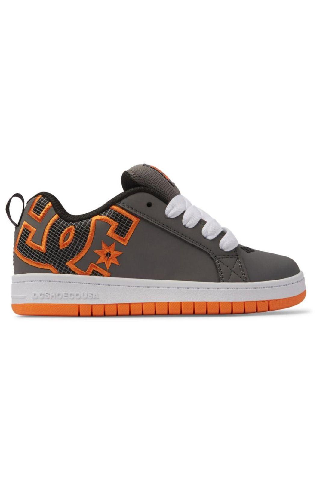 Zapatilla Kids Court Graffik Gris DC-0