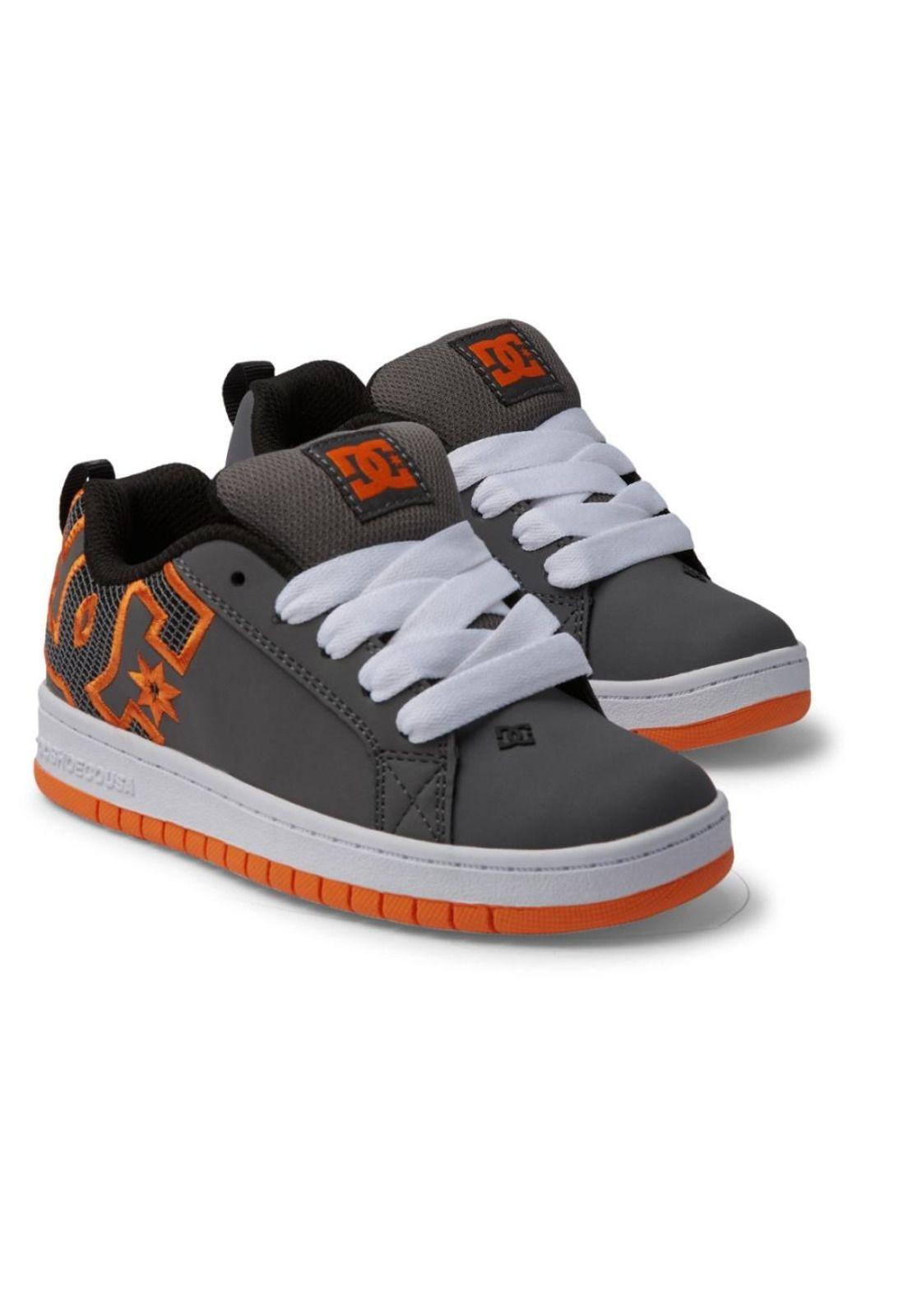 Zapatilla Kids Court Graffik Gris DC-1