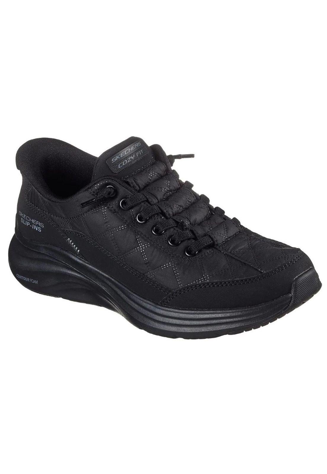 Zapatilla Mujer Slip-ins Contour Foam Negro Skechers-1