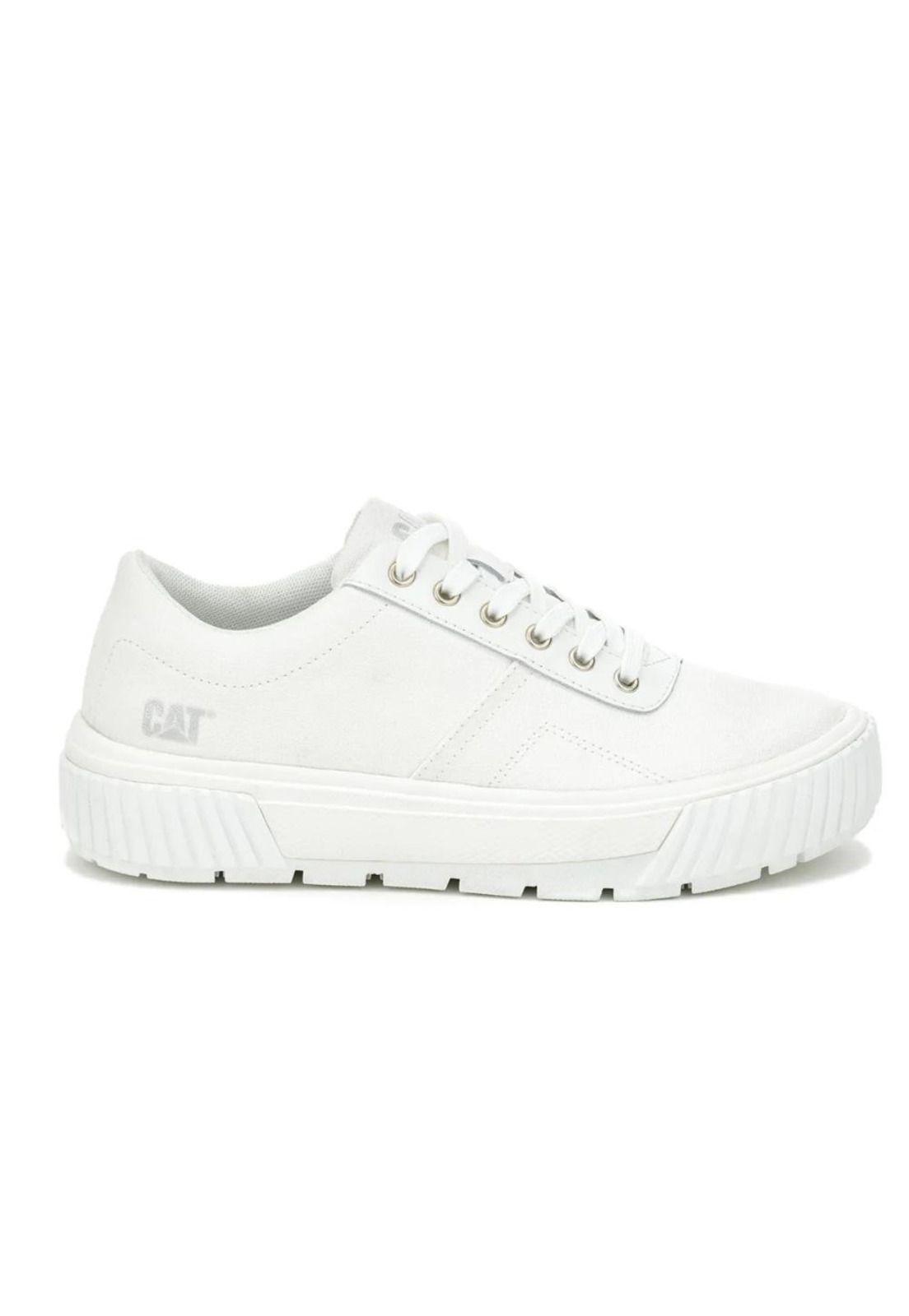 Zapatilla Mujer Amp Canvas Blanco Cat-0
