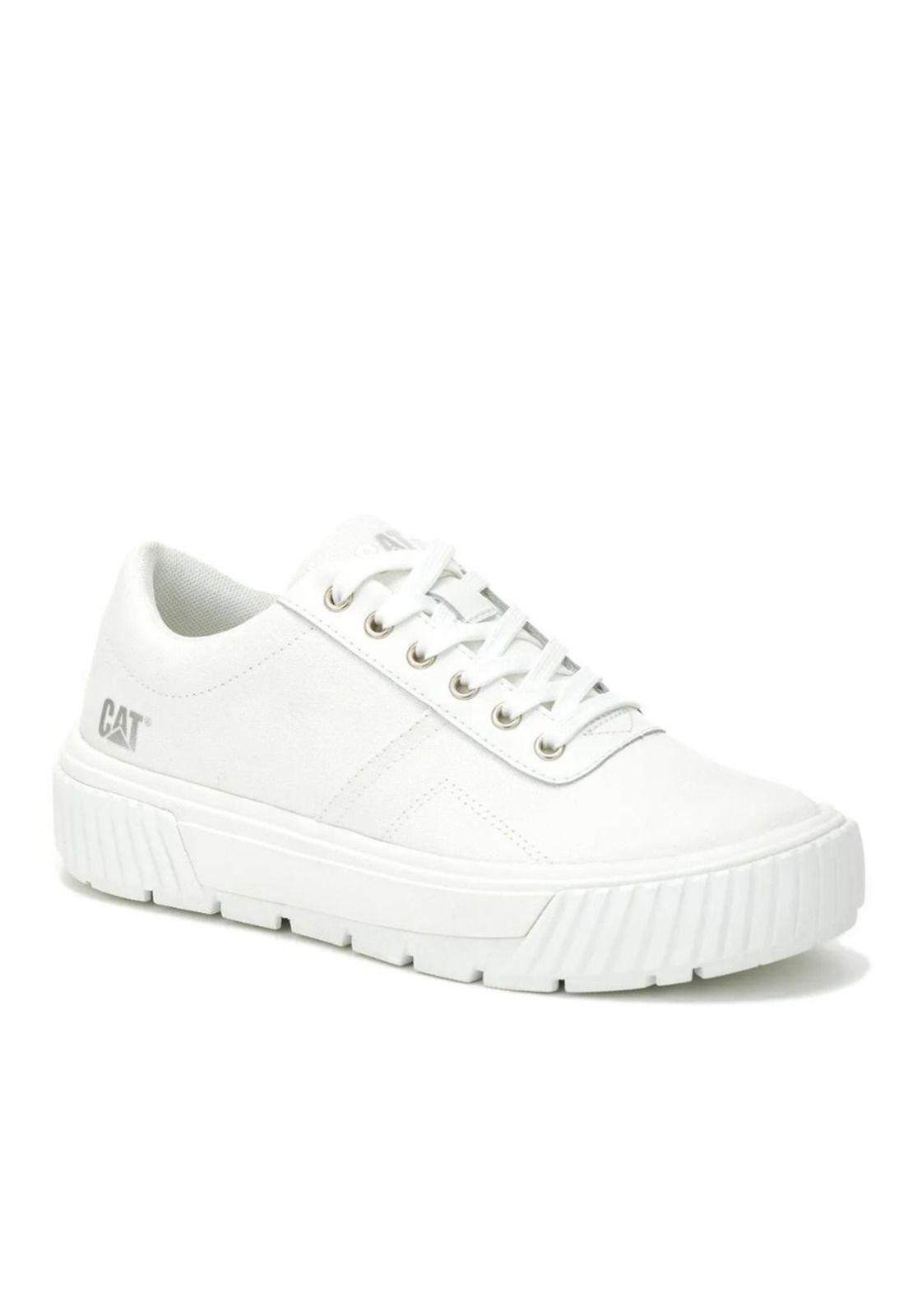 Zapatilla Mujer Amp Canvas Blanco Cat-1