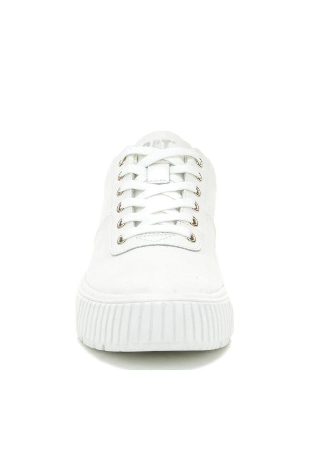 Zapatilla Mujer Amp Canvas Blanco Cat-2