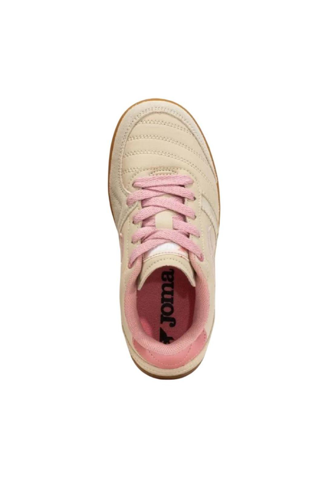 Zapatilla Kids Mundial Beige Rosa Joma-2