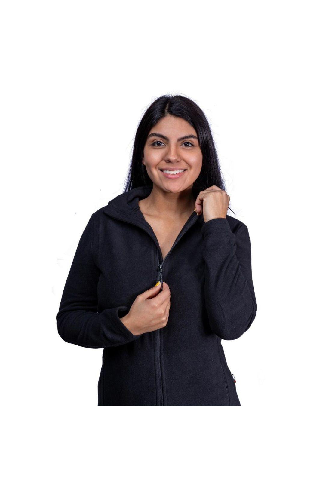 Chaqueta Polar Mujer Macarena Negro Sphere Pro-2