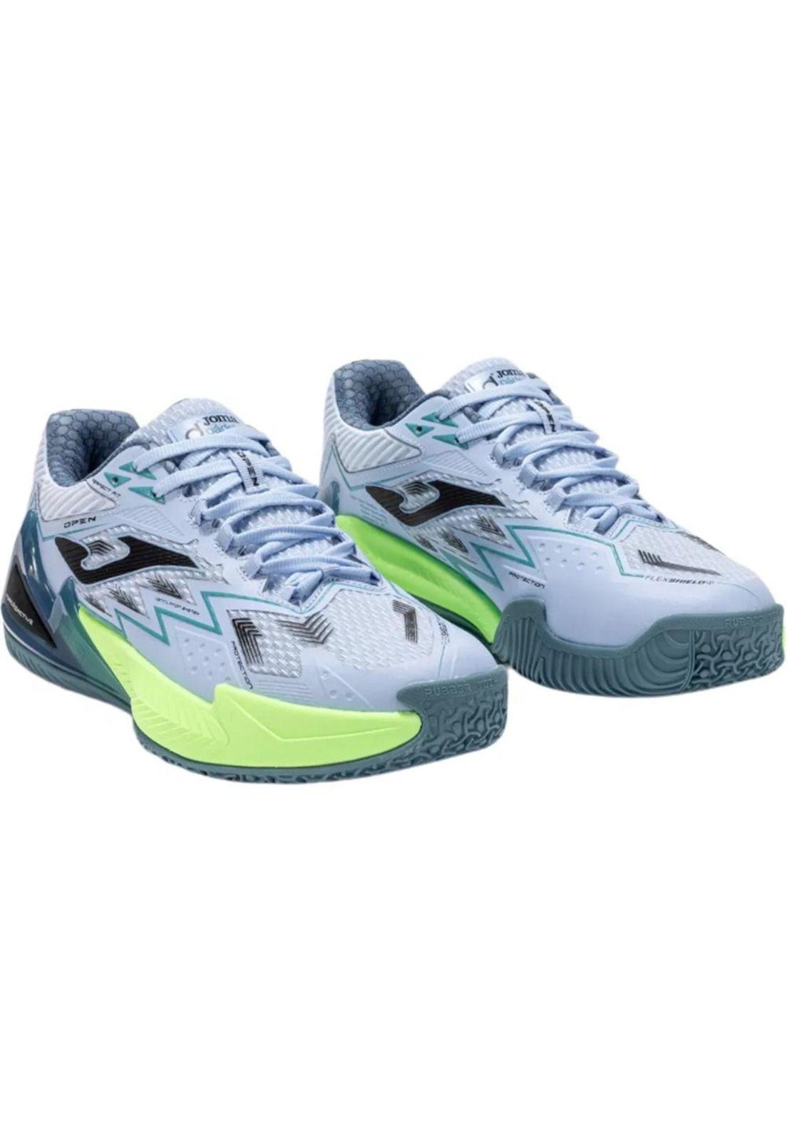 Zapatilla Pádel Hombre Open Celeste Flúor Joma-1