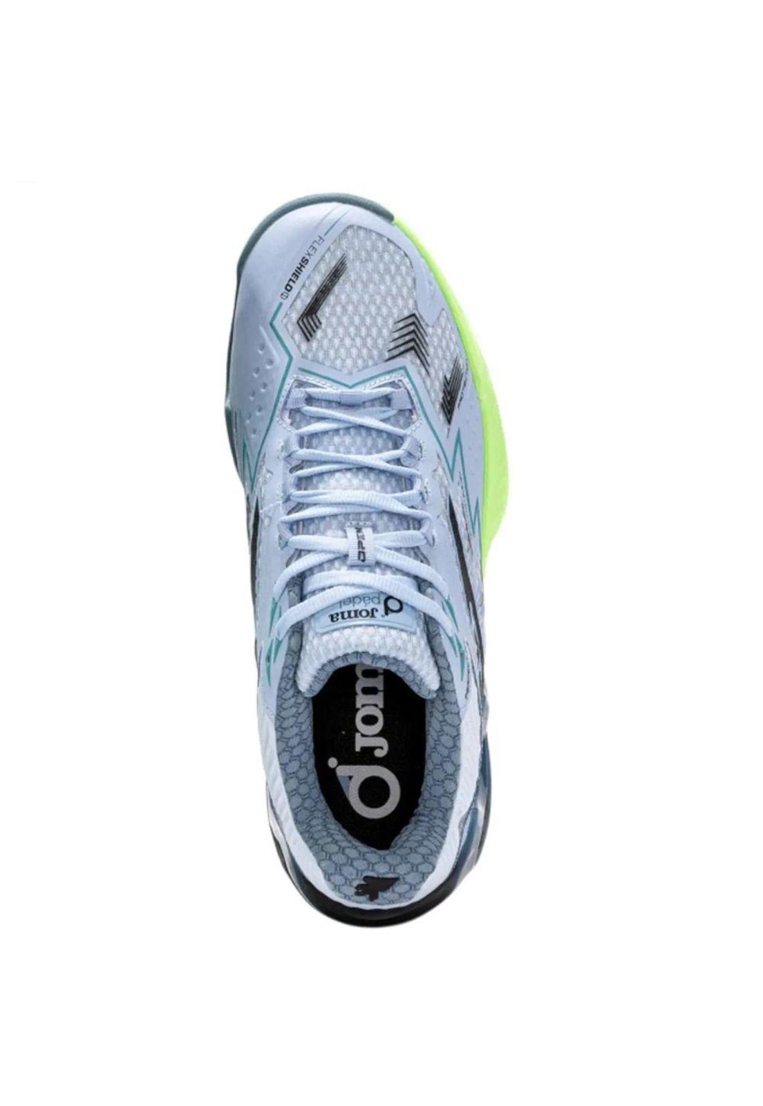 Zapatilla Pádel Hombre Open Celeste Flúor Joma-2