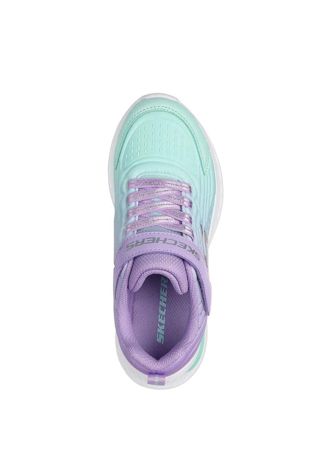 Zapatilla Kids Jumpsters Tech Lavanda Turquesa Skechers-2