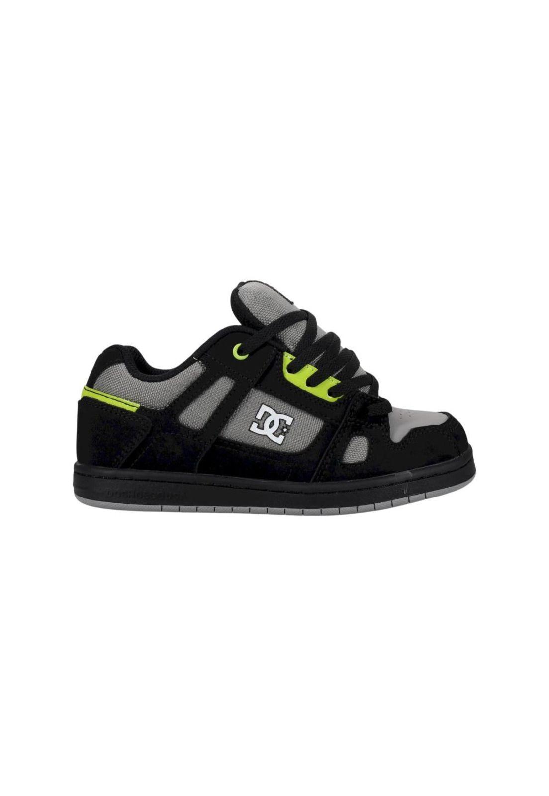 Zapatilla Kids Stag Negro Verde DC-0