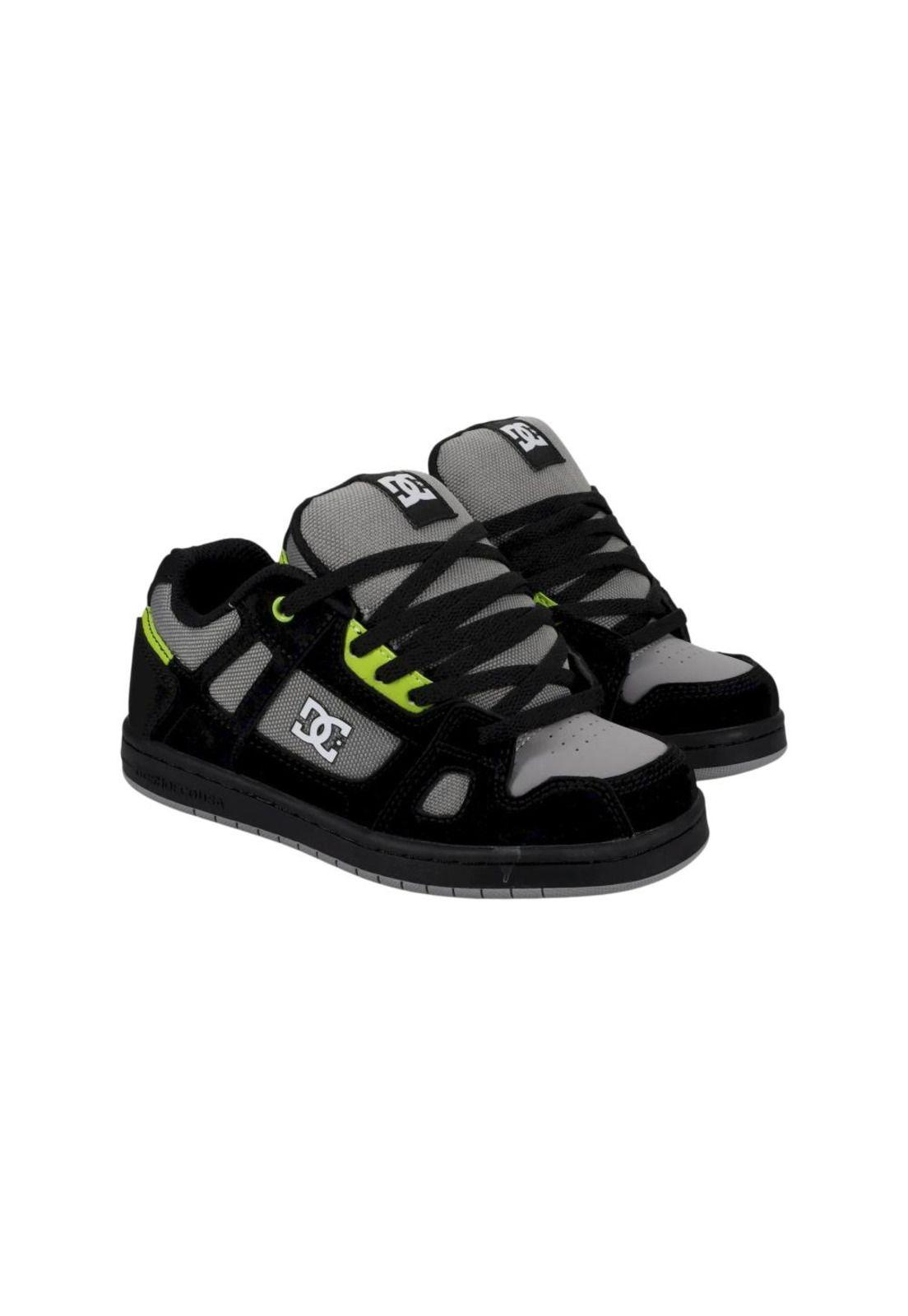Zapatilla Kids Stag Negro Verde DC-1